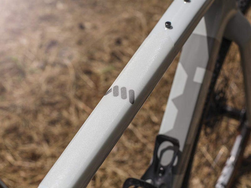 All Mountain Style Honeycomb High Impact Frame Guard Road/Gravel - Clear Bike Frame Protector Supports Universal Fitting - Helps Protect Your Bike from Scratches, Chips and Dings (Clear/Silver) - Image 3